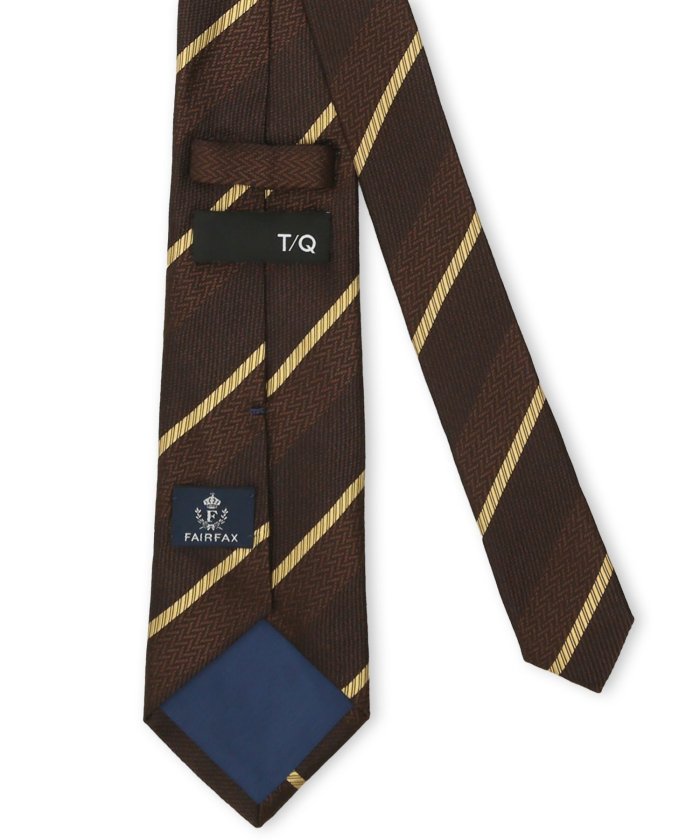 タカキュー TAKA-Q TAKA-Q×FAIRFAX シルクストライプ柄 レギュラータイ 8.0cm幅 (グレー) グレー
