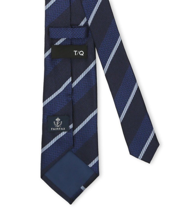 タカキュー TAKA-Q TAKA-Q×FAIRFAX シルクストライプ柄 レギュラータイ 8.0cm幅 (グレー) グレー