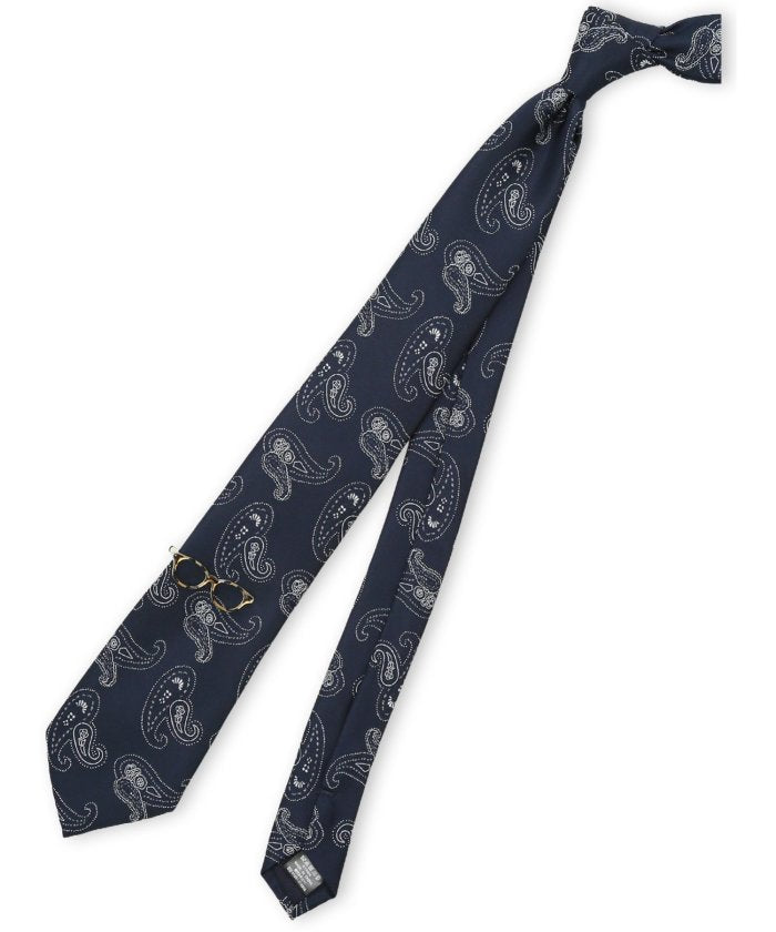 タカキュー TAKA-Q ネクタイ&タイバー BOXセット (紺) 紺