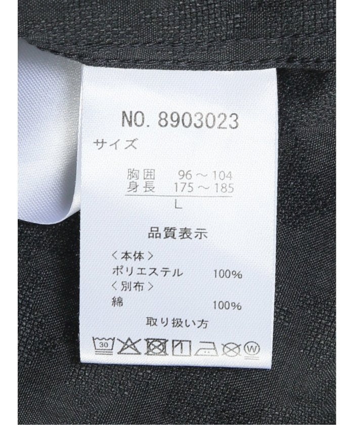 TechLinen スタンドカラー 7分袖シャツ (黒) メンズ シャツ カジュアル トップス インナー 半袖 5分袖 ギフト プレゼント ライトアウター カーディガン アウター 黒