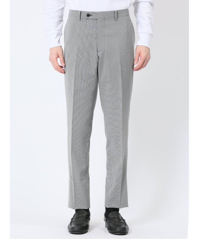 タカキュー TAKA-Q 軽量ストレッチ レギュラーフィット 2ボタン2ピーススーツ 千鳥シロ×クロ (チドリ) チドリ