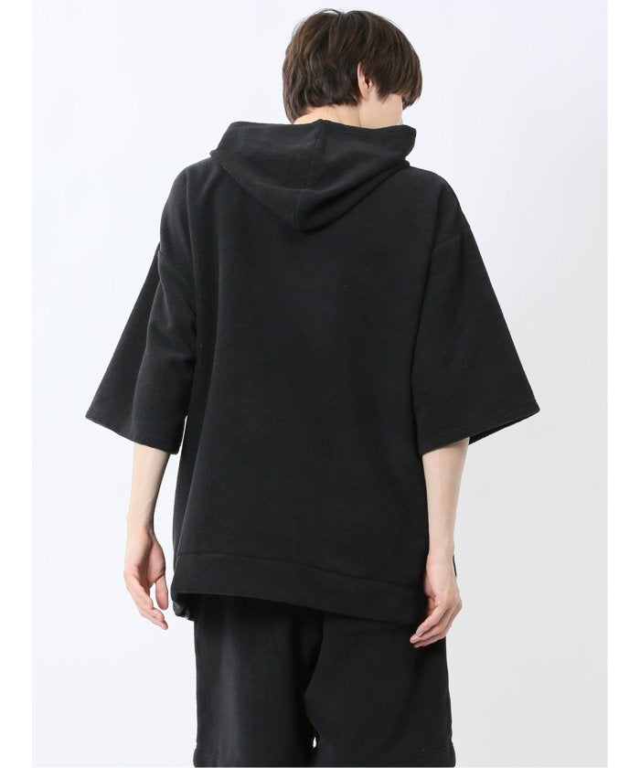 Sauna Camp×T/Q パイルポンチョ(セットアップ可能) (紺) メンズ Tシャツ カットソー カジュアル インナー トップス ギフト プレゼント 紺