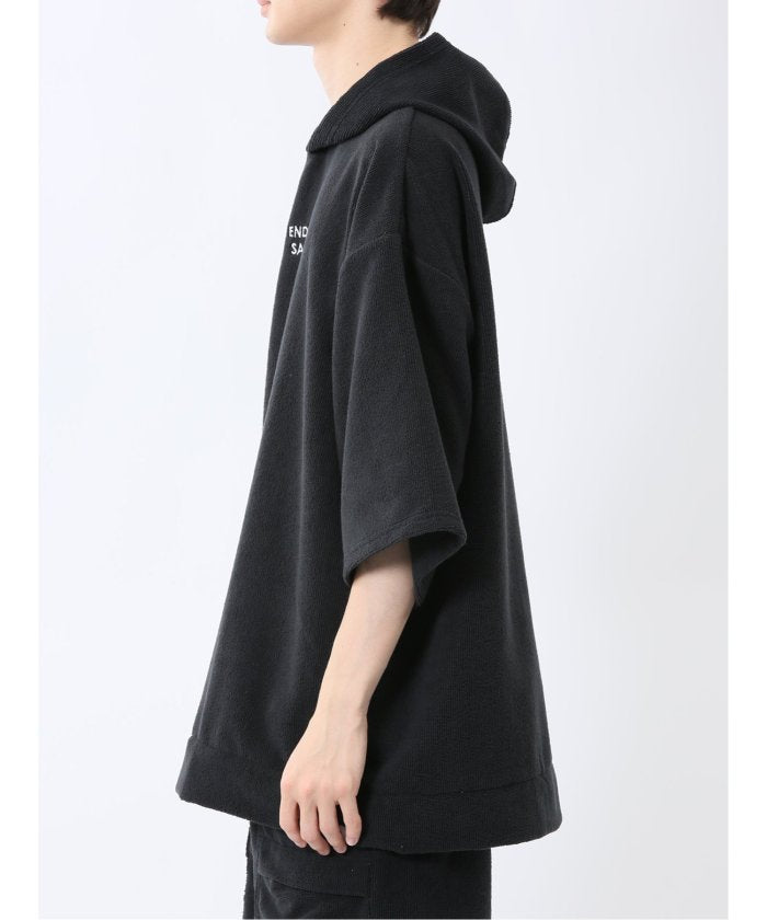 Sauna Camp×T/Q パイルポンチョ(セットアップ可能) (紺) メンズ Tシャツ カットソー カジュアル インナー トップス ギフト プレゼント 紺