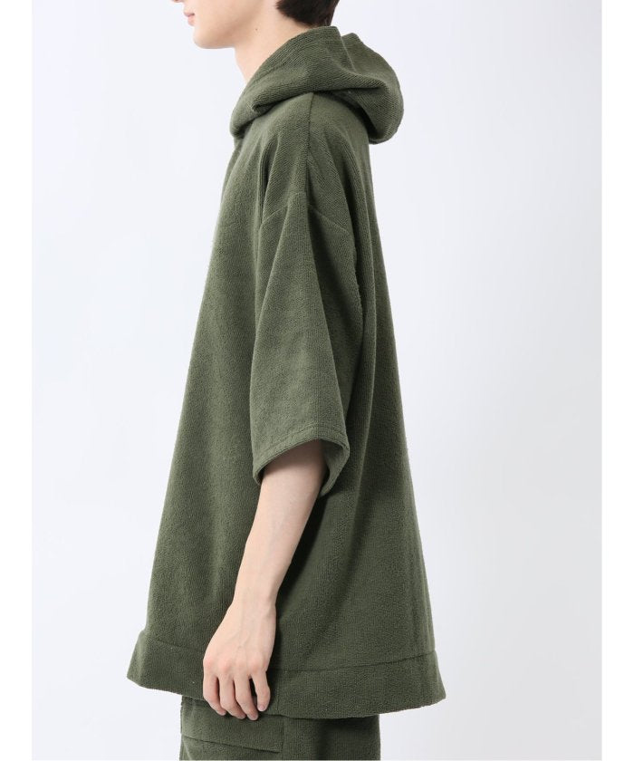 Sauna Camp×T/Q パイルポンチョ(セットアップ可能) (紺) メンズ Tシャツ カットソー カジュアル インナー トップス ギフト プレゼント 紺