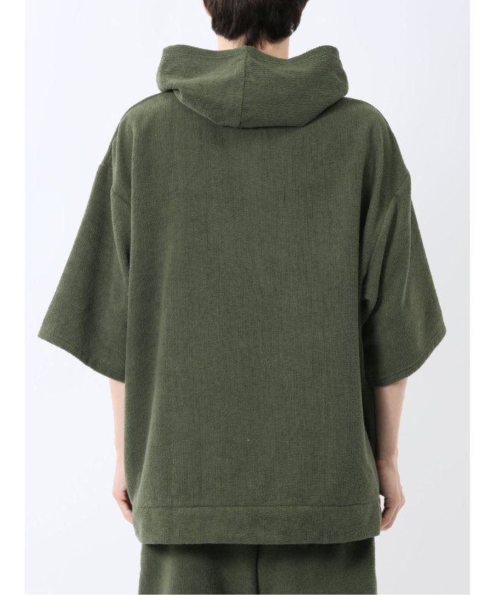 Sauna Camp×T/Q パイルポンチョ(セットアップ可能) (紺) メンズ Tシャツ カットソー カジュアル インナー トップス ギフト プレゼント 紺