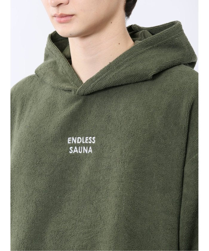 Sauna Camp×T/Q パイルポンチョ(セットアップ可能) (紺) メンズ Tシャツ カットソー カジュアル インナー トップス ギフト プレゼント 紺