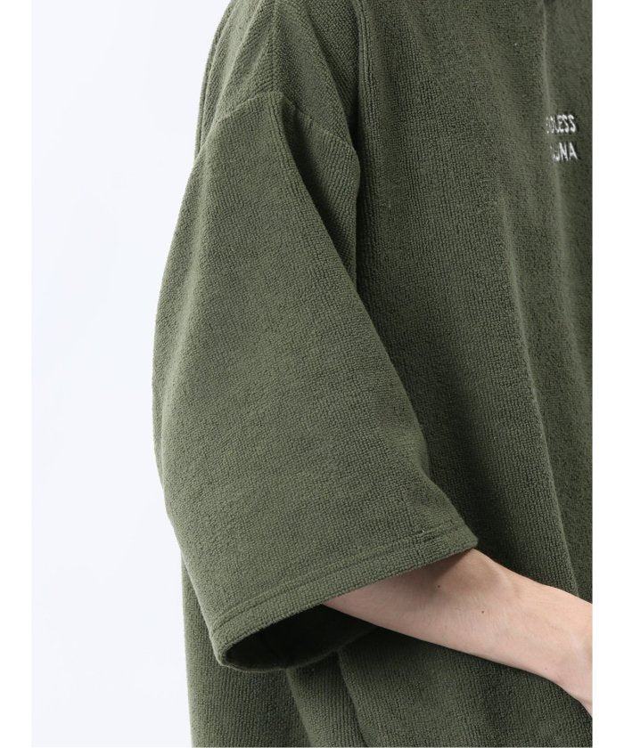 Sauna Camp×T/Q パイルポンチョ(セットアップ可能) (紺) メンズ Tシャツ カットソー カジュアル インナー トップス ギフト プレゼント 紺