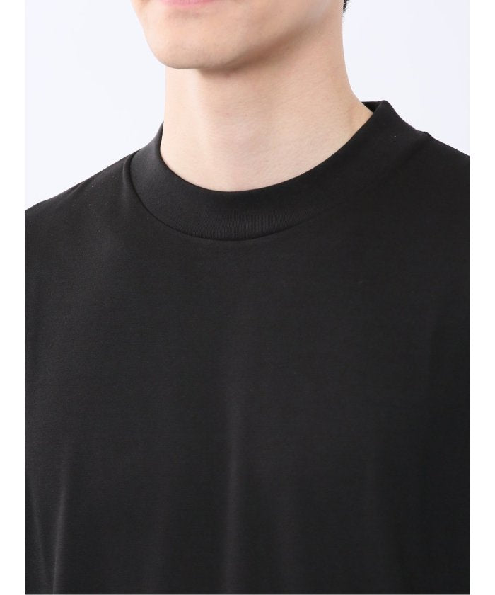 接触冷感 モックネック半袖Tシャツ (白) メンズ Tシャツ カットソー カジュアル インナー トップス ギフト プレゼント 白