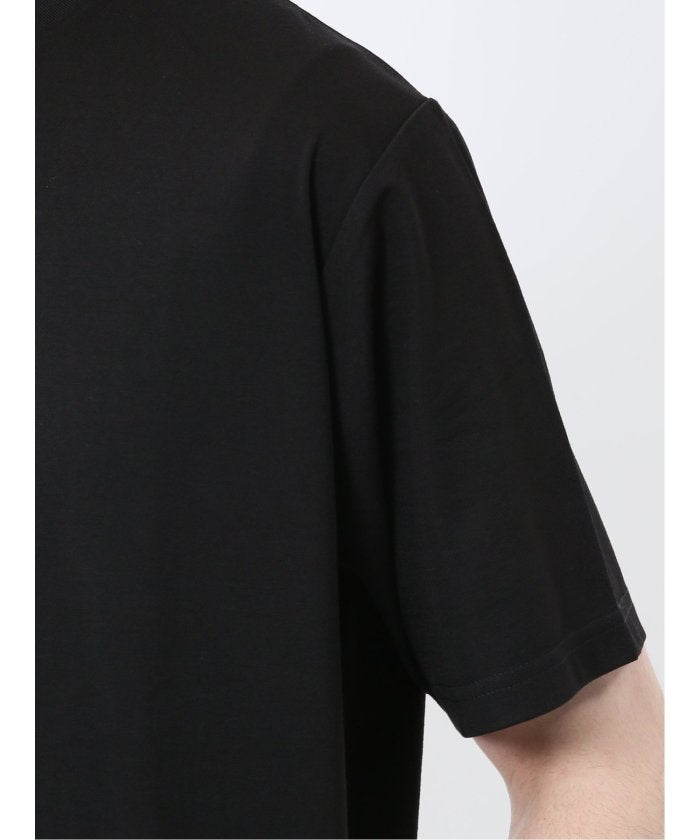 接触冷感 モックネック半袖Tシャツ (白) メンズ Tシャツ カットソー カジュアル インナー トップス ギフト プレゼント 白