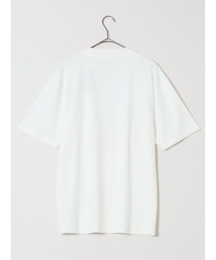 タカキュー TAKA-Q 【DRESS T-SHIRT】シルケットコットン スロープネック半袖Tシャツ (白) 白