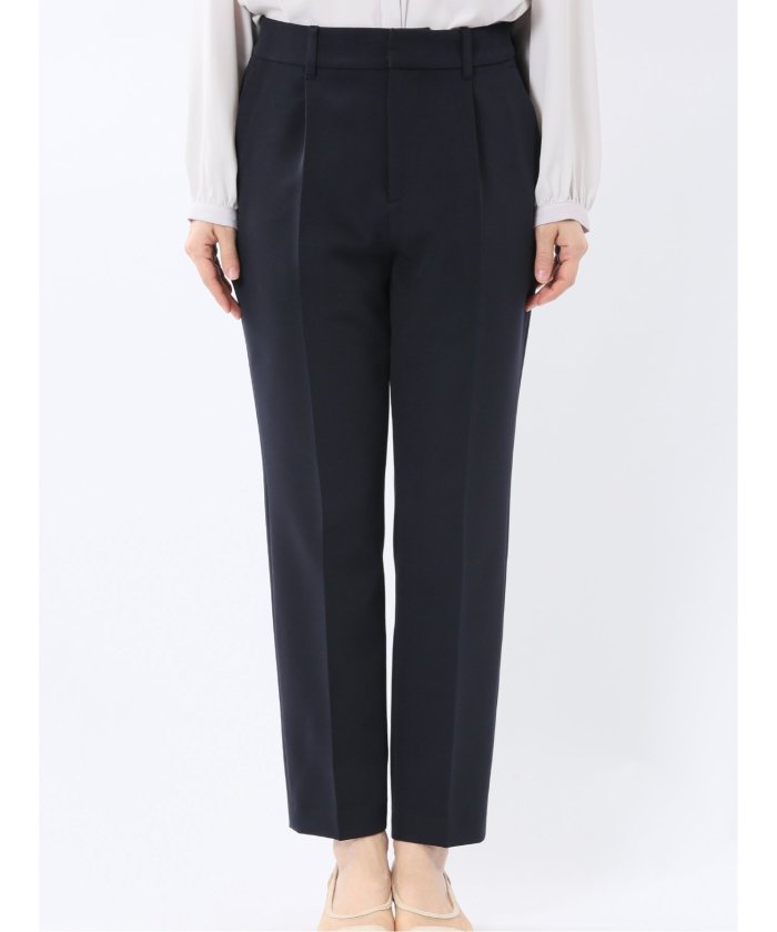 ダブルクロス テーパードパンツ 紺(セットアップ可能) (紺) 紺