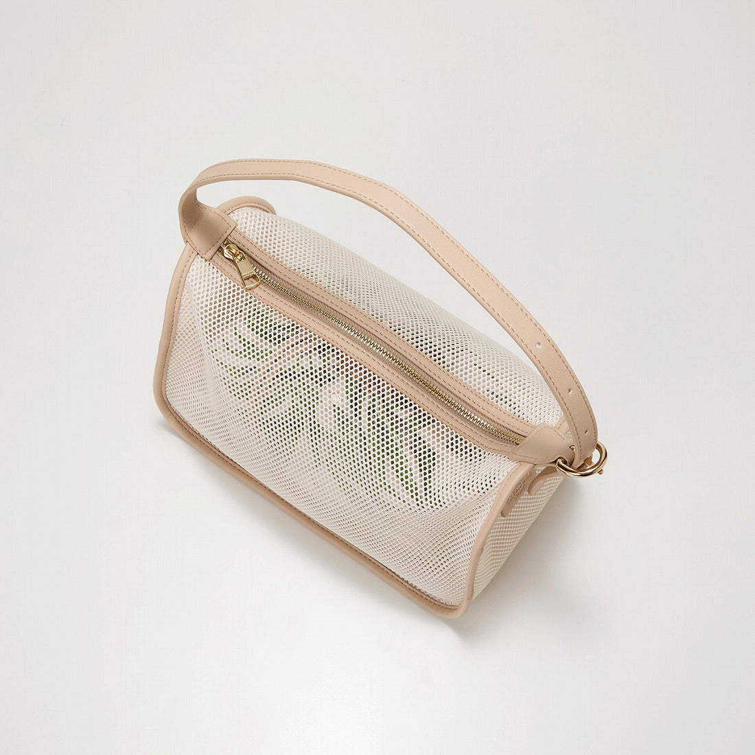 トプカピ TOPKAPI プリント 巾着バッグ付き メッシュ ワンハンドルバッグ