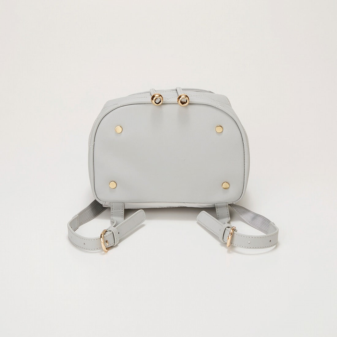 TOPKAPI TOPKAPI Soft Leather Quilted Mini Backpack with Chain