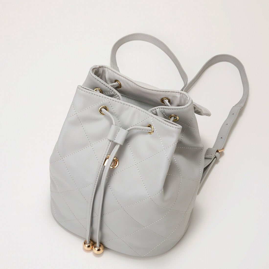 TOPKAPI TOPKAPI Soft Leather Quilted Mini Backpack with Chain