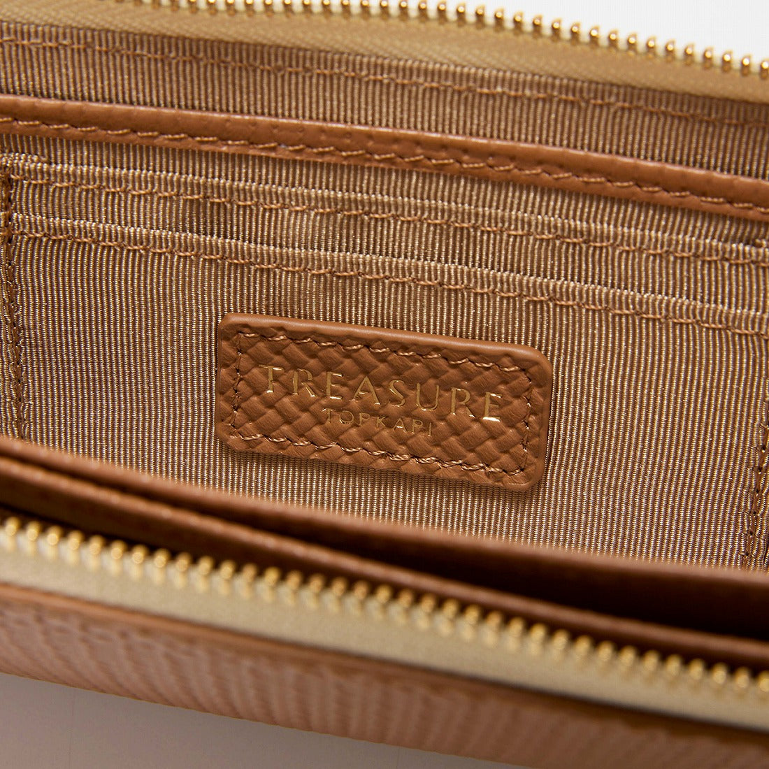 トプカピ TOPKAPI 【TREASURE TOPKAPI】クロスエンボス レザー L字ファスナー 長財布 (オフ) オフ