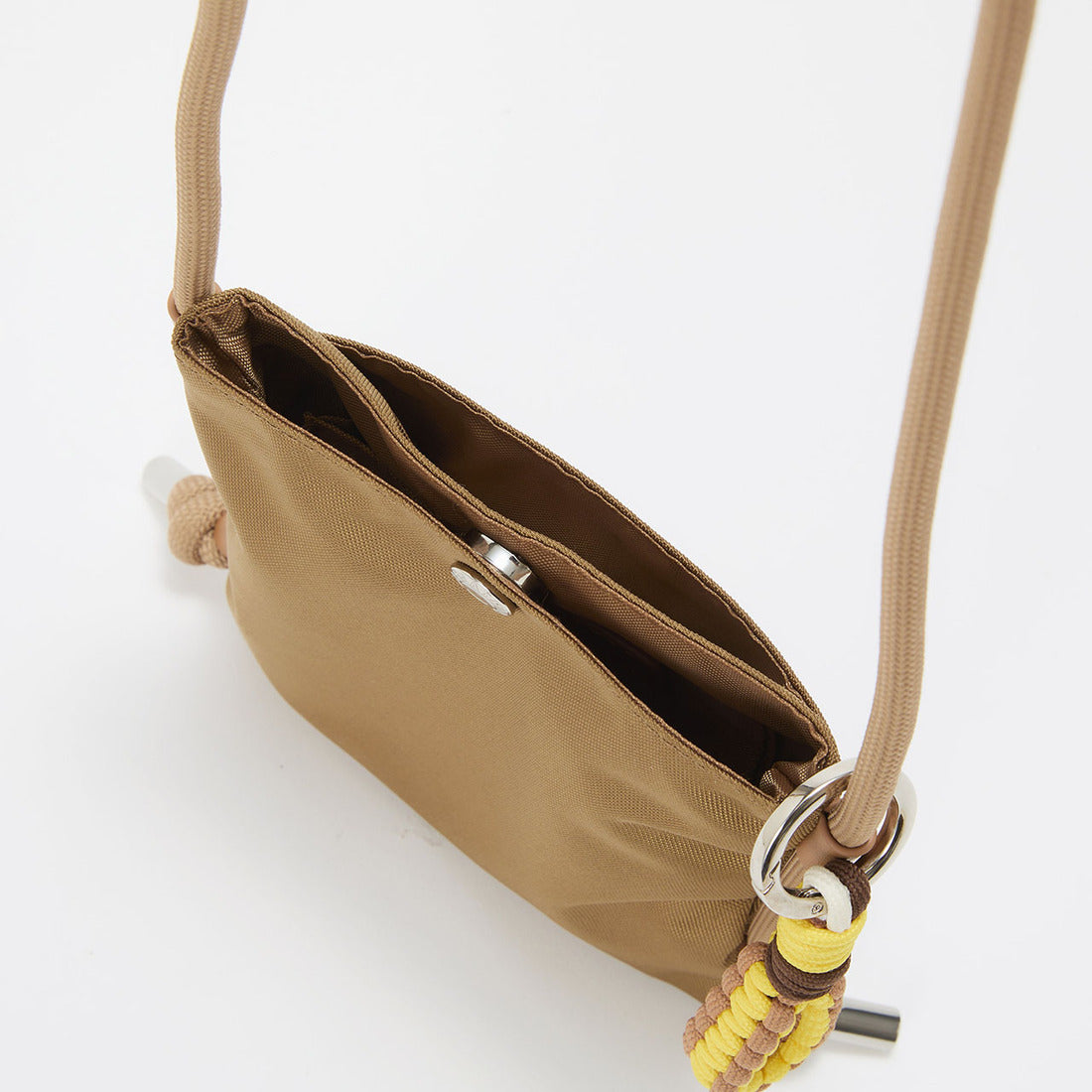 トプカピ TOPKAPI 【Breath TOPKAPI】ポリエステル コードチャーム付き ミニショルダーバッグ サコッシュ (ブラック) ブラック