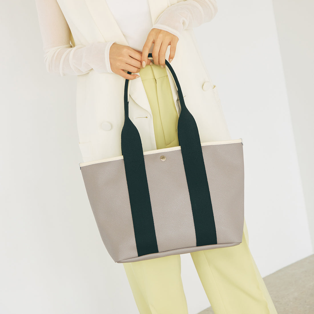 トプカピ TOPKAPI 【Breath TOPKAPI】SCOTCH GRAIN スコッチグレイン シンプル A4 トートバッグ (グレージュ) グレージュ