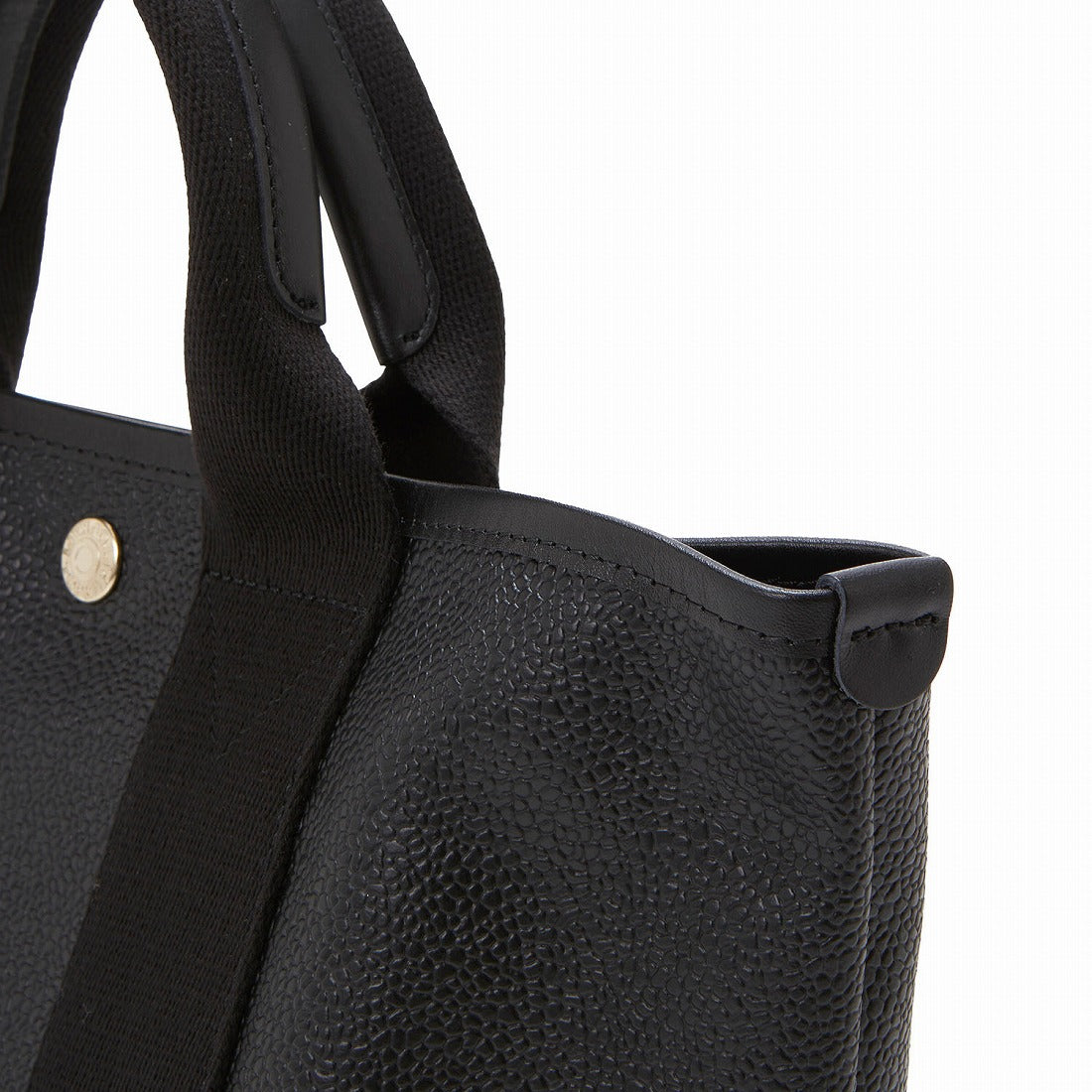 トプカピ TOPKAPI スコッチグレイン ネオレザー トート バッグ ショルダー付き M (ブラック) ブラック