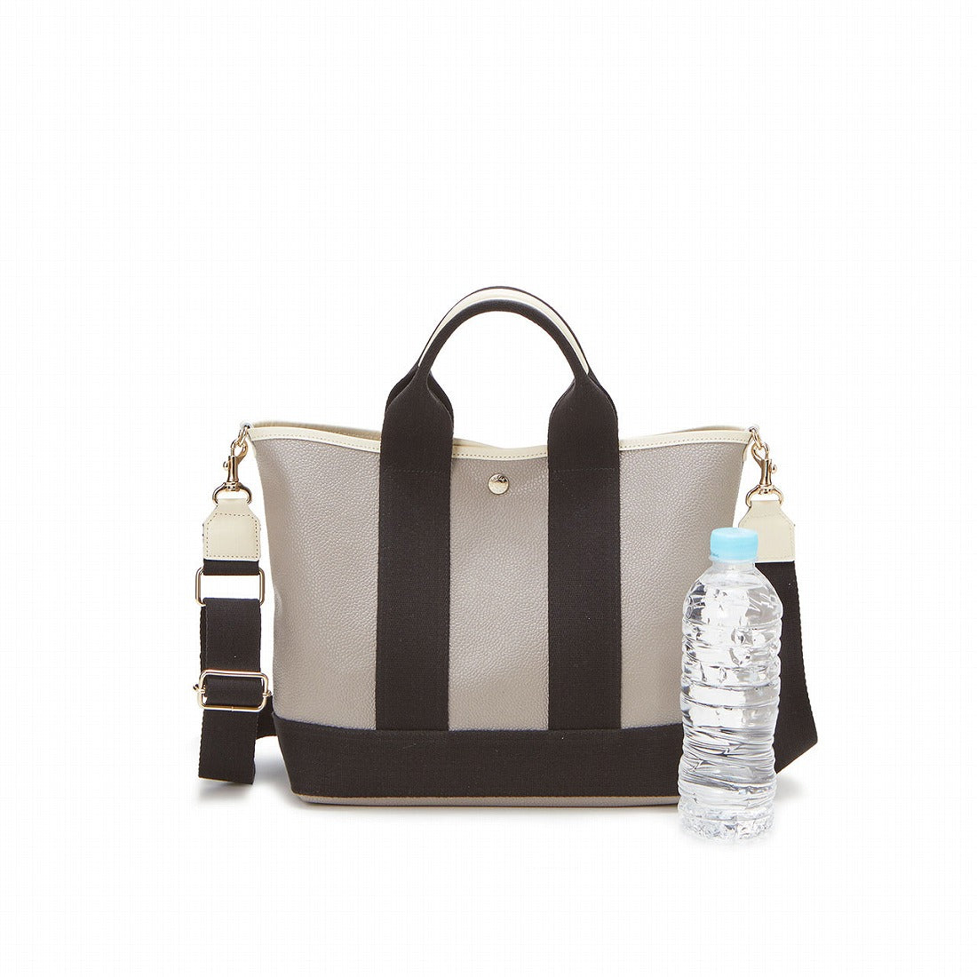 トプカピ TOPKAPI スコッチグレイン ネオレザー トート バッグ ショルダー付き M (ブラック) ブラック