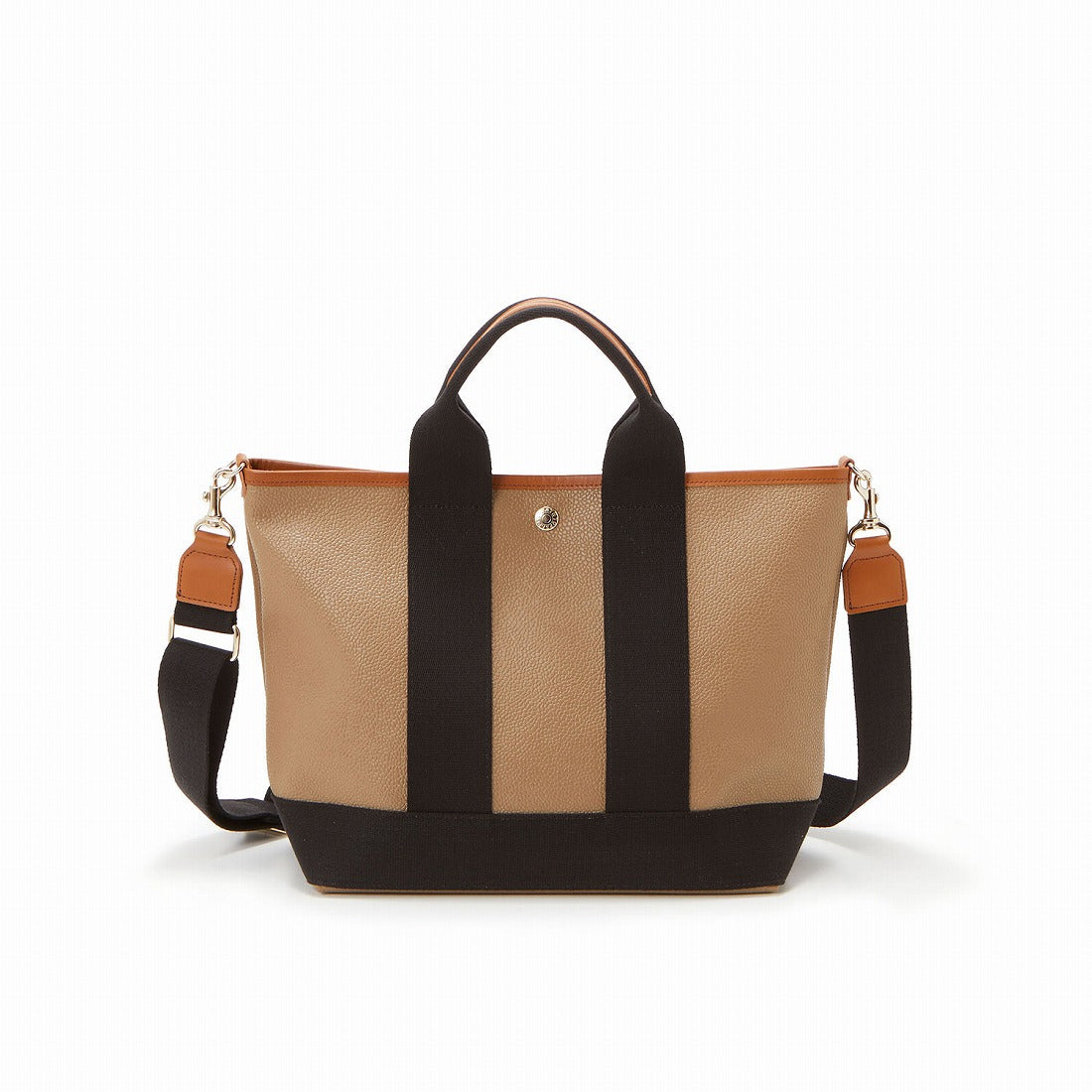 トプカピ TOPKAPI スコッチグレイン ネオレザー トート バッグ ショルダー付き M (カーキブラウン) カーキブラウン