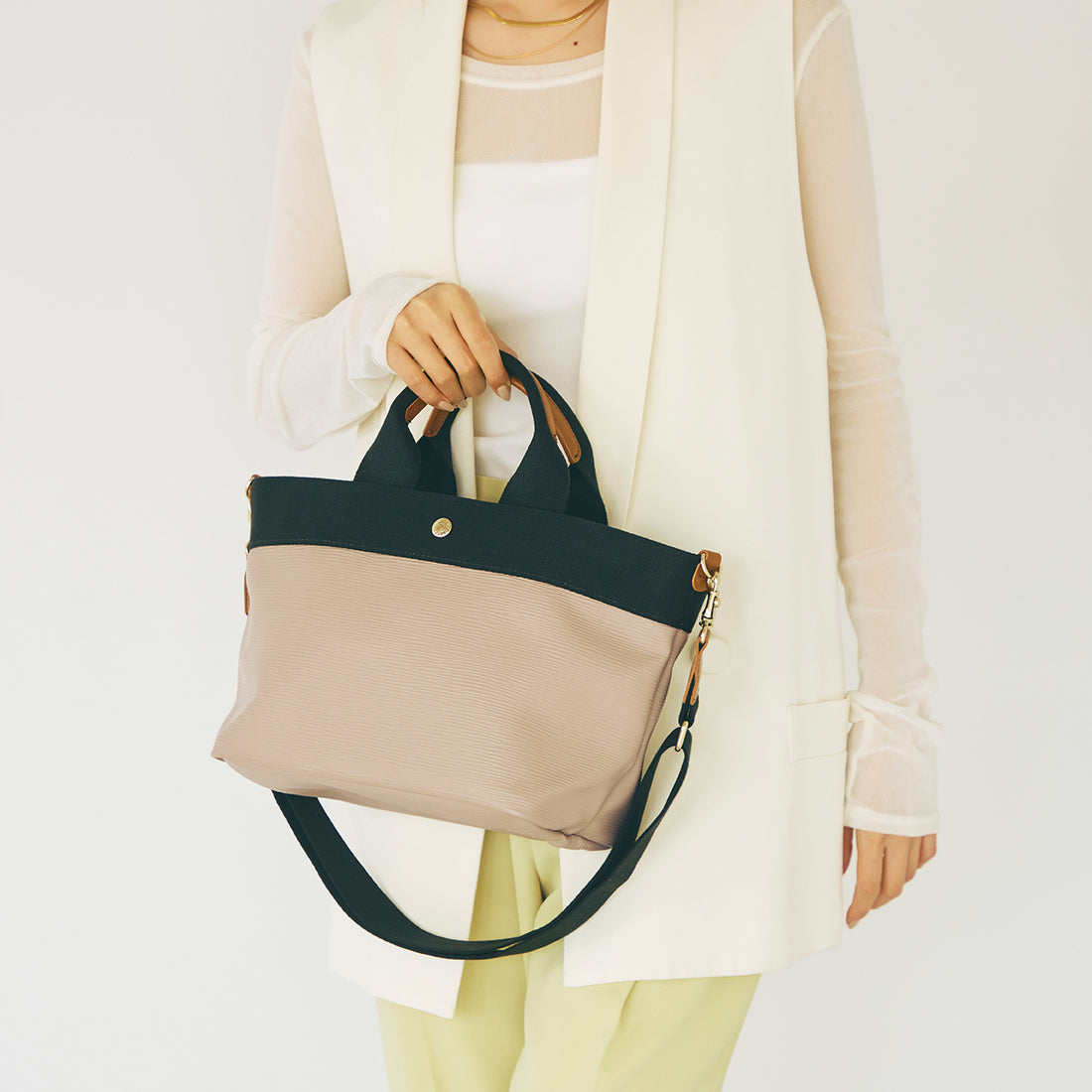 トプカピ TOPKAPI RIPPLE リプル ショルダー付き B5 トート バッグ 撥水 (トープ) トープ