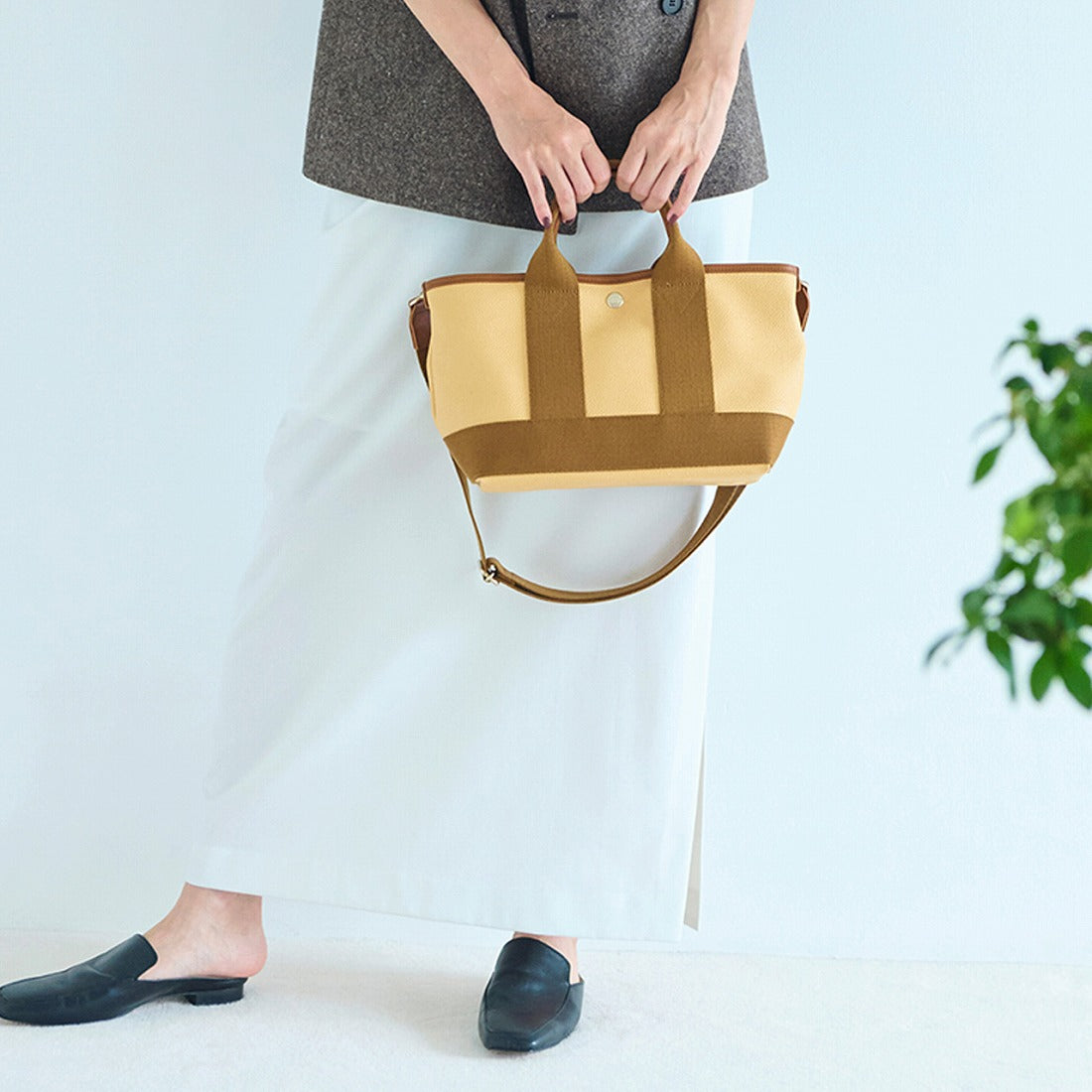 TOPKAPI TOPKAPI SCOTCH GRAIN 斯科奇穀物 肩帶迷你托特包