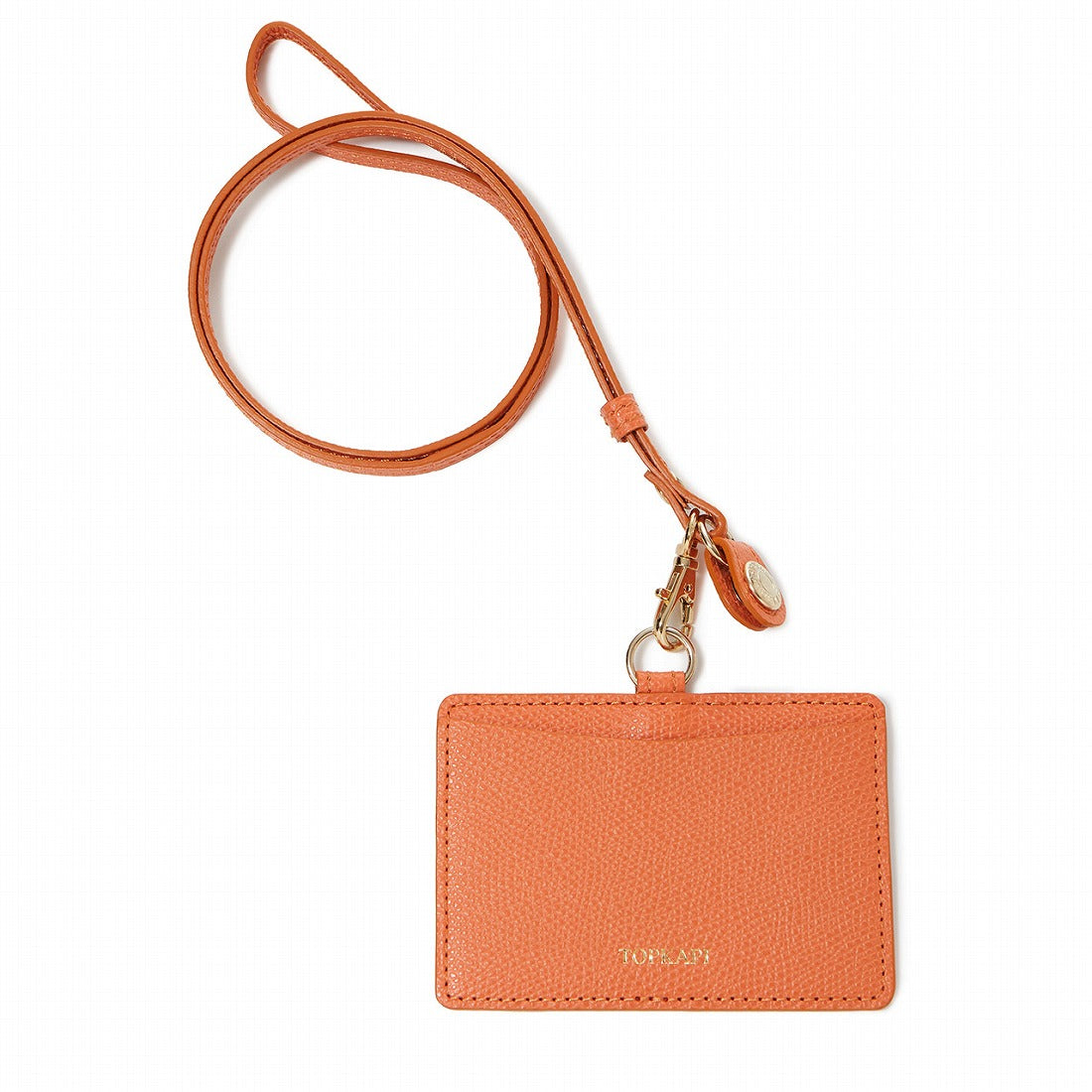 トプカピ TOPKAPI 角シボ型押し・IDケース (オレンジ) オレンジ