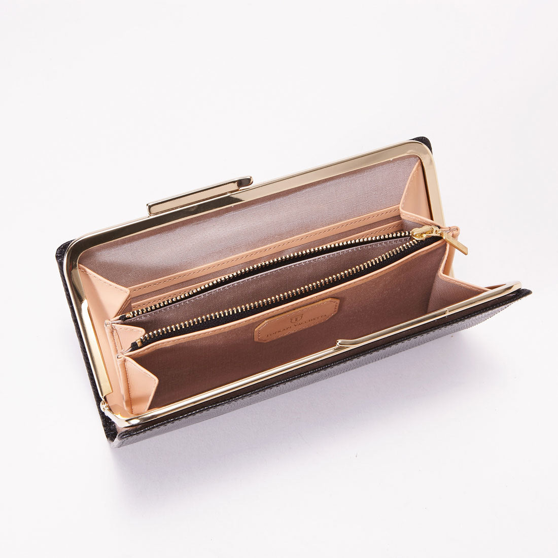 TOPKAPI LUCIA Italian leather, lizard embossed, clasp purse