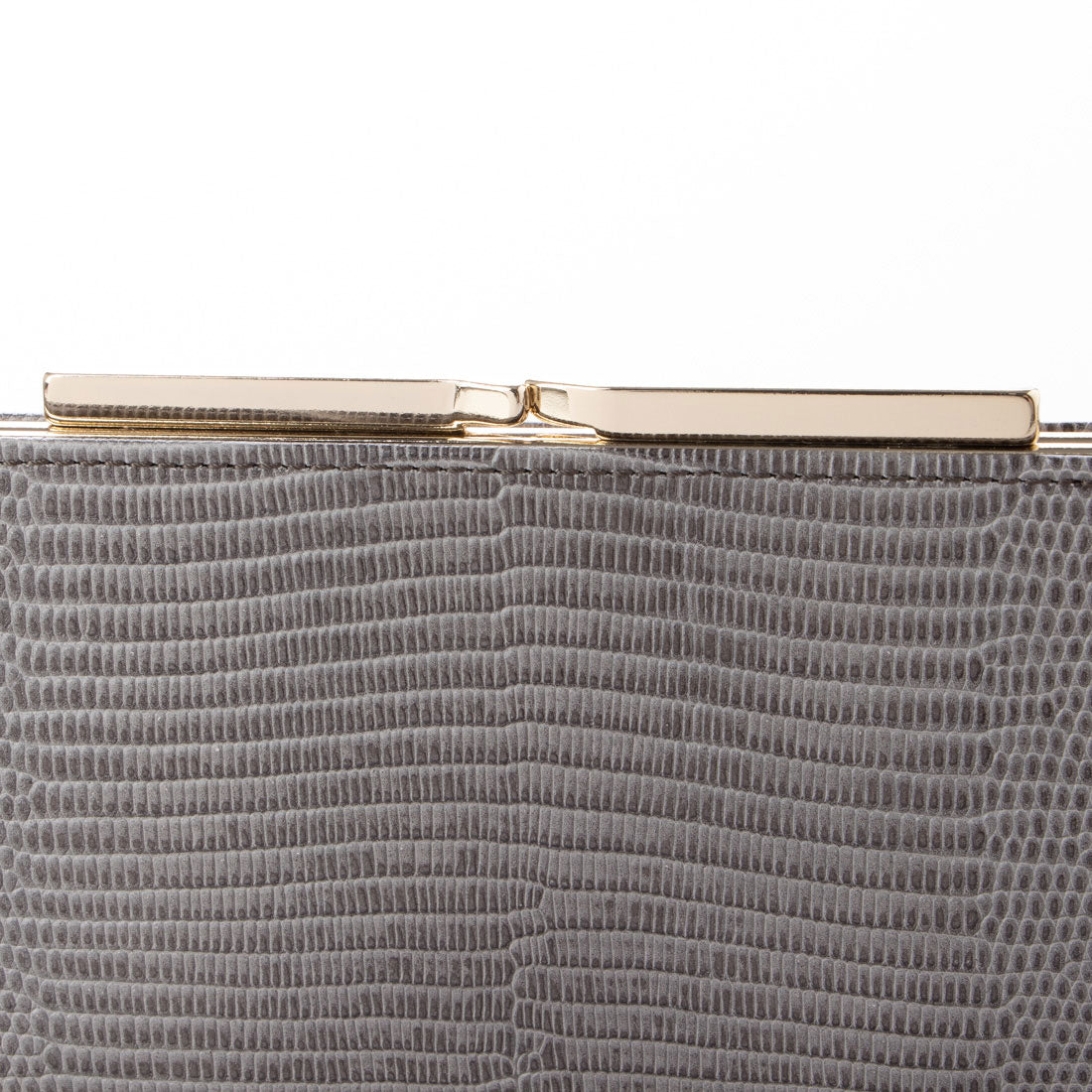 TOPKAPI LUCIA Italian leather, lizard embossed, clasp purse