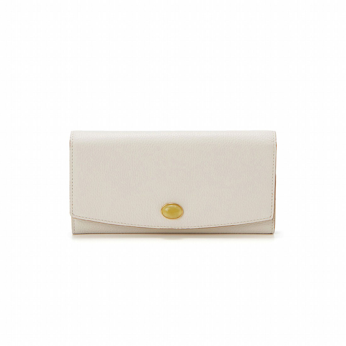 トプカピ TOPKAPI gemdrops ジェムドロップ ミニエンボスレザー 天然石 長財布,オフ