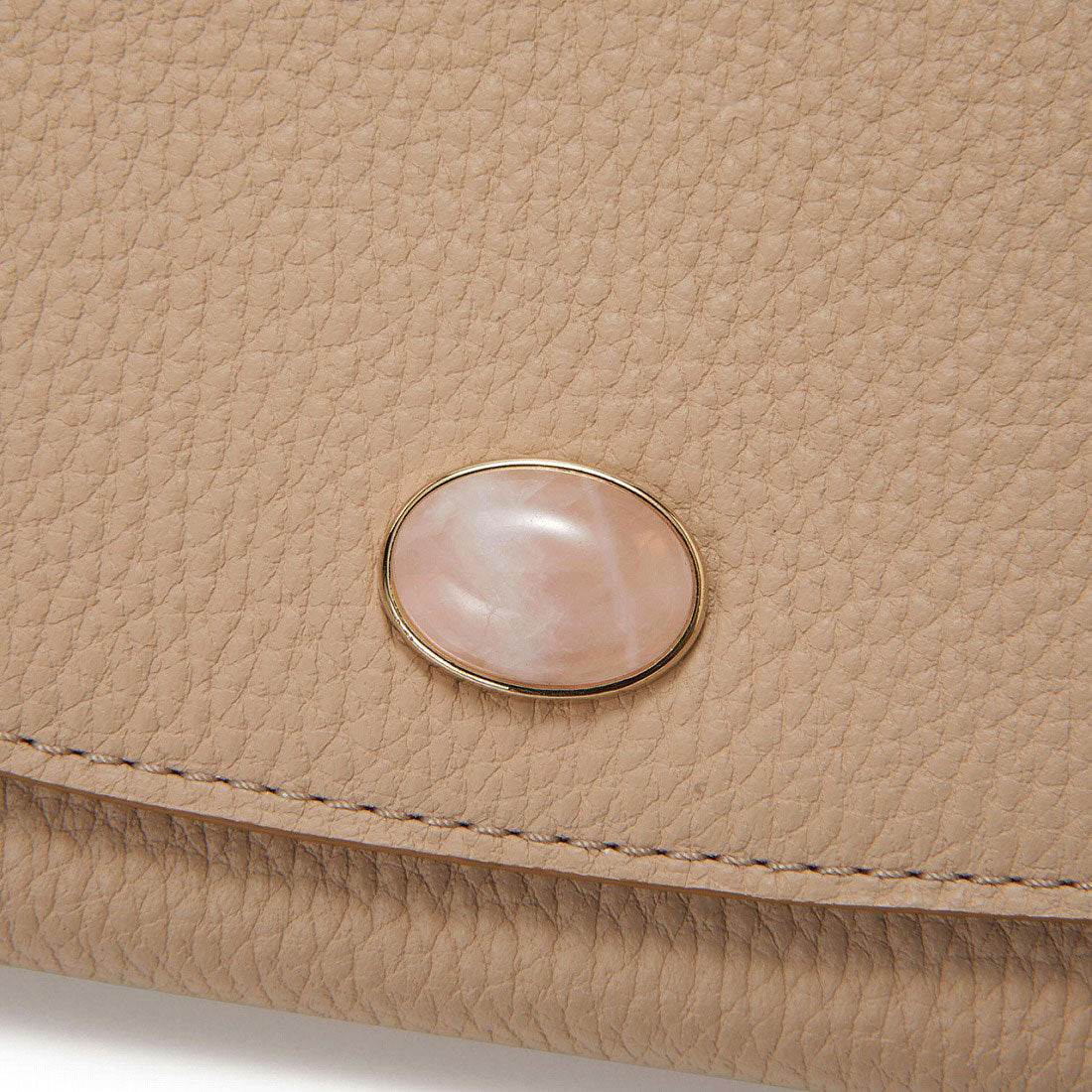 トプカピ TOPKAPI gemdrops ジェムドロップ ミニエンボスレザー 天然石 長財布