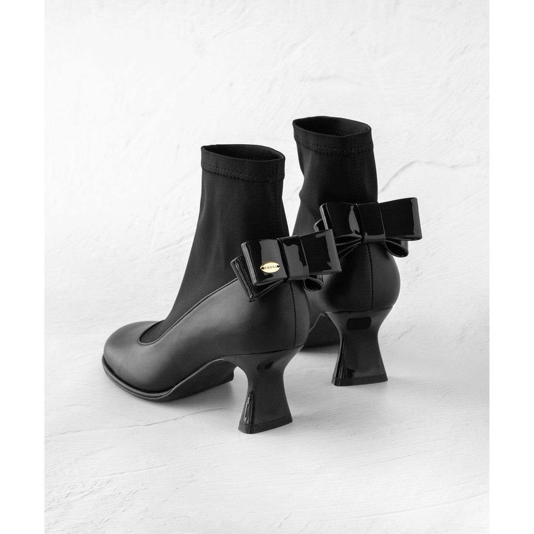 TOCCA BACK RIBBON SHORTBOOTS ショートブーツ (ベージュ系) ベージュ系