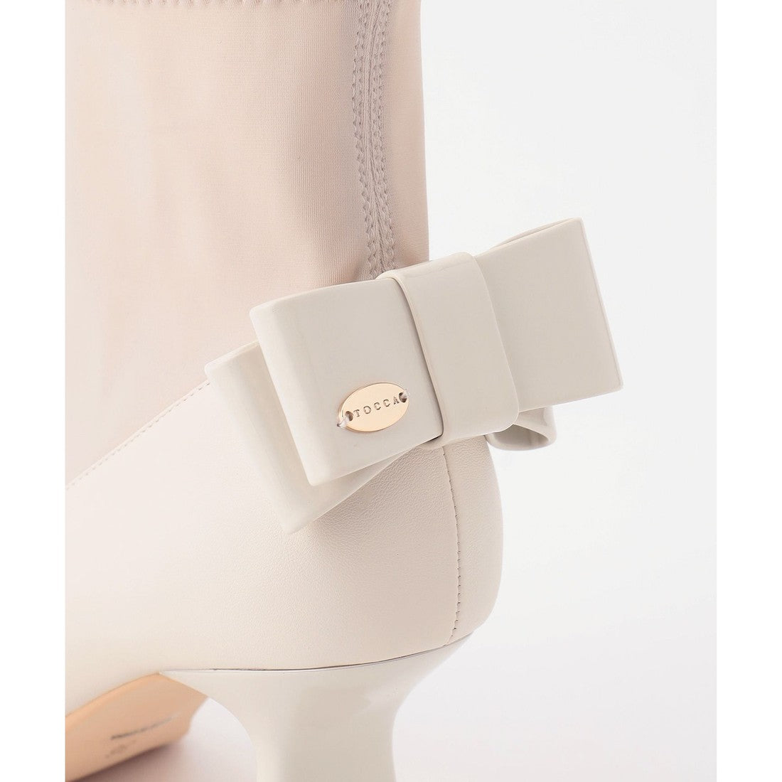 TOCCA BACK RIBBON SHORTBOOTS ショートブーツ (ベージュ系) ベージュ系
