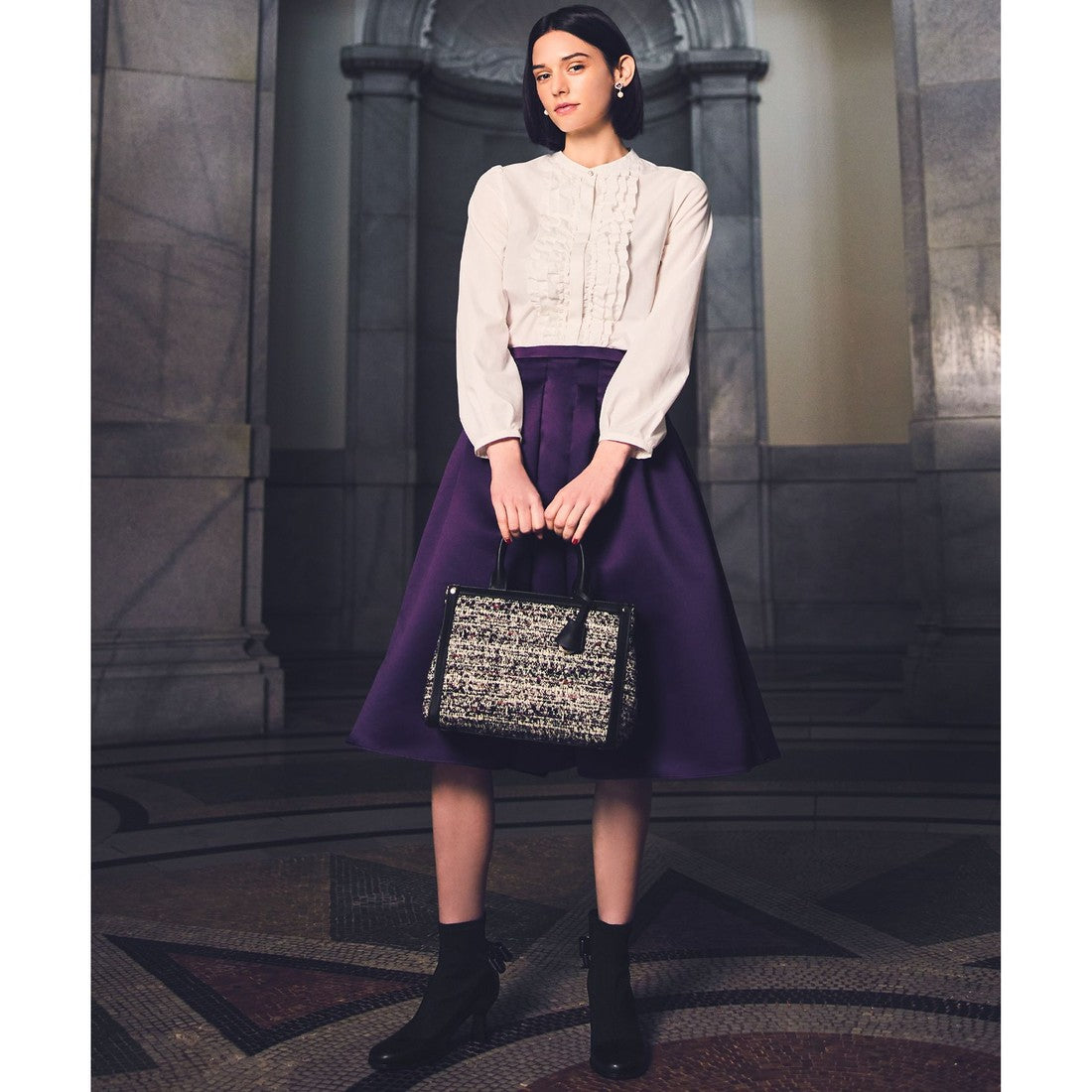 TOCCA BACK RIBBON SHORTBOOTS ショートブーツ (ベージュ系) ベージュ系