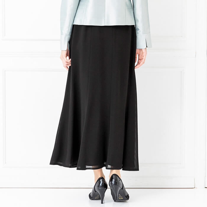 トウキョウソワール 東京ソワール くるぶし丈のロングスカート (ブラック) ブラック