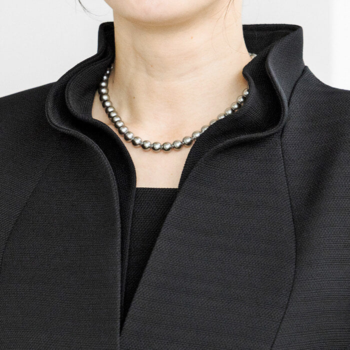 トウキョウソワール 東京ソワール 勝山織のダブルカラーのアンサンブル (ブラック) ブラック