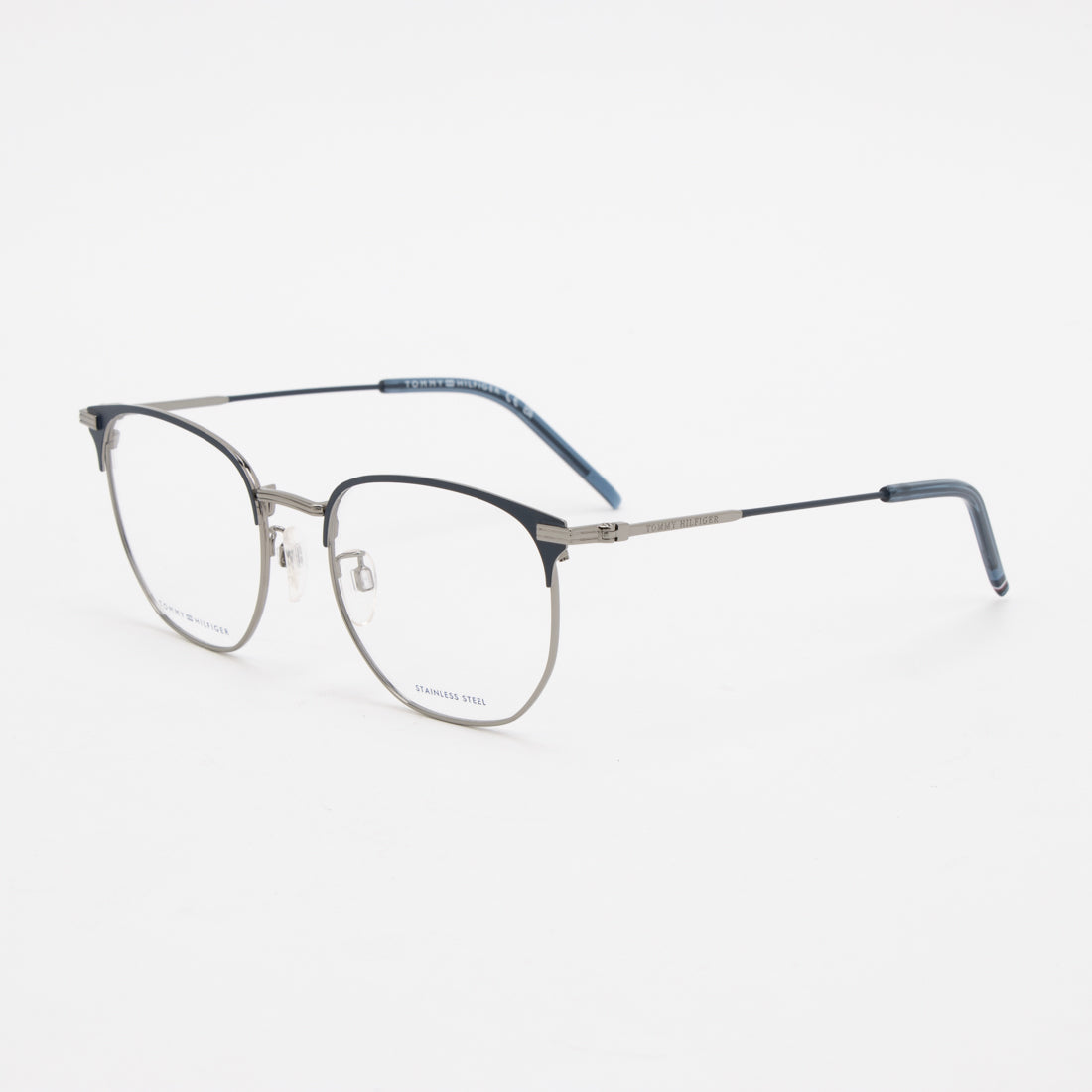 トミー ヒルフィガー TOMMY HILFIGER メガネ 眼鏡 アイウェア レディース メンズ (マットブルー/シルバー) マットブルー/シルバー