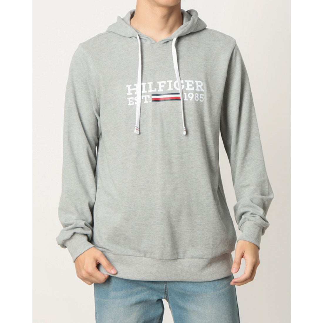トミー ヒルフィガー TOMMY HILFIGER HILFIGER 1985 プリント (GREY HEATHER) GREY HEATHER