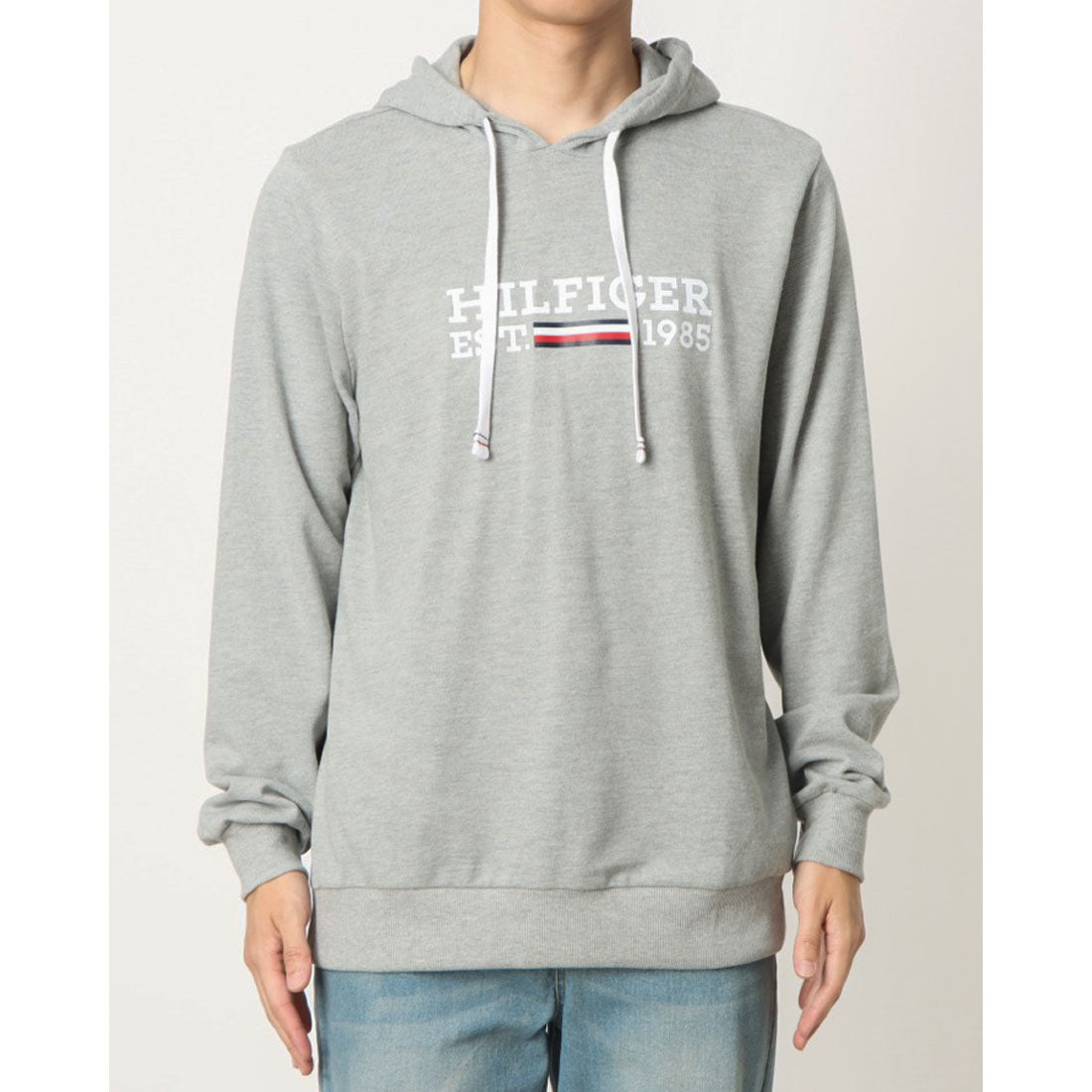 トミー ヒルフィガー TOMMY HILFIGER HILFIGER 1985 プリント (GREY HEATHER) GREY HEATHER
