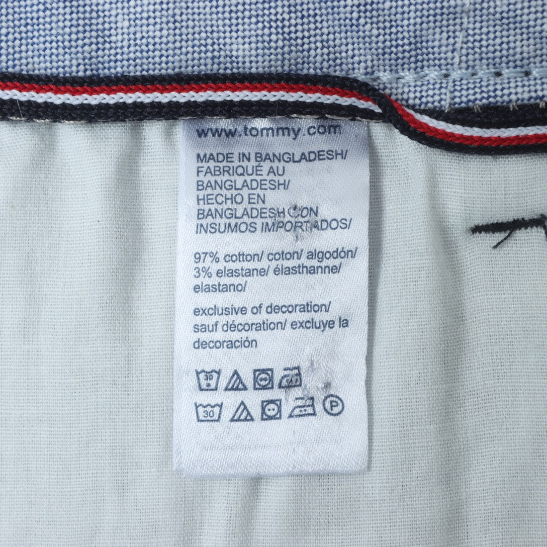 トミー ヒルフィガー TOMMY HILFIGER REGULAR FIT CHINO PANT チノパンツ (股下34インチ) (ドリズル) ドリズル