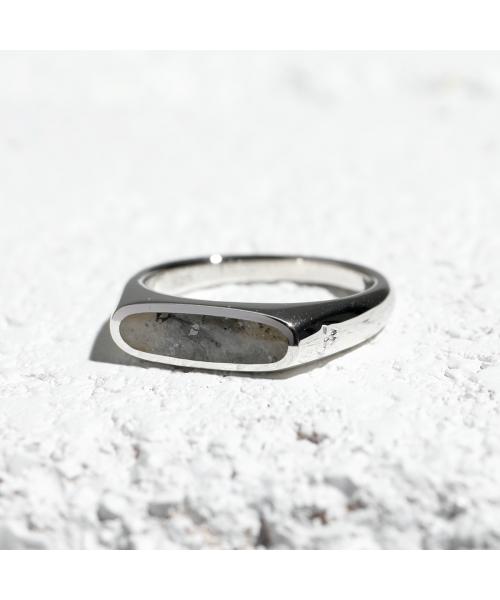 トムウッド TOM WOOD TOMWOOD リング Mario Ring Larvikite 101360 (シルバー) シルバー