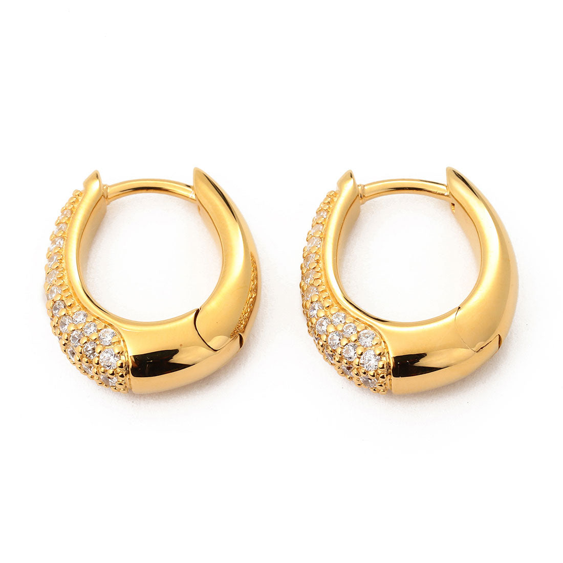トムウッド TOM WOOD ピアス リズ Hoops Pave Gold 100608 S925 9K GOLD
