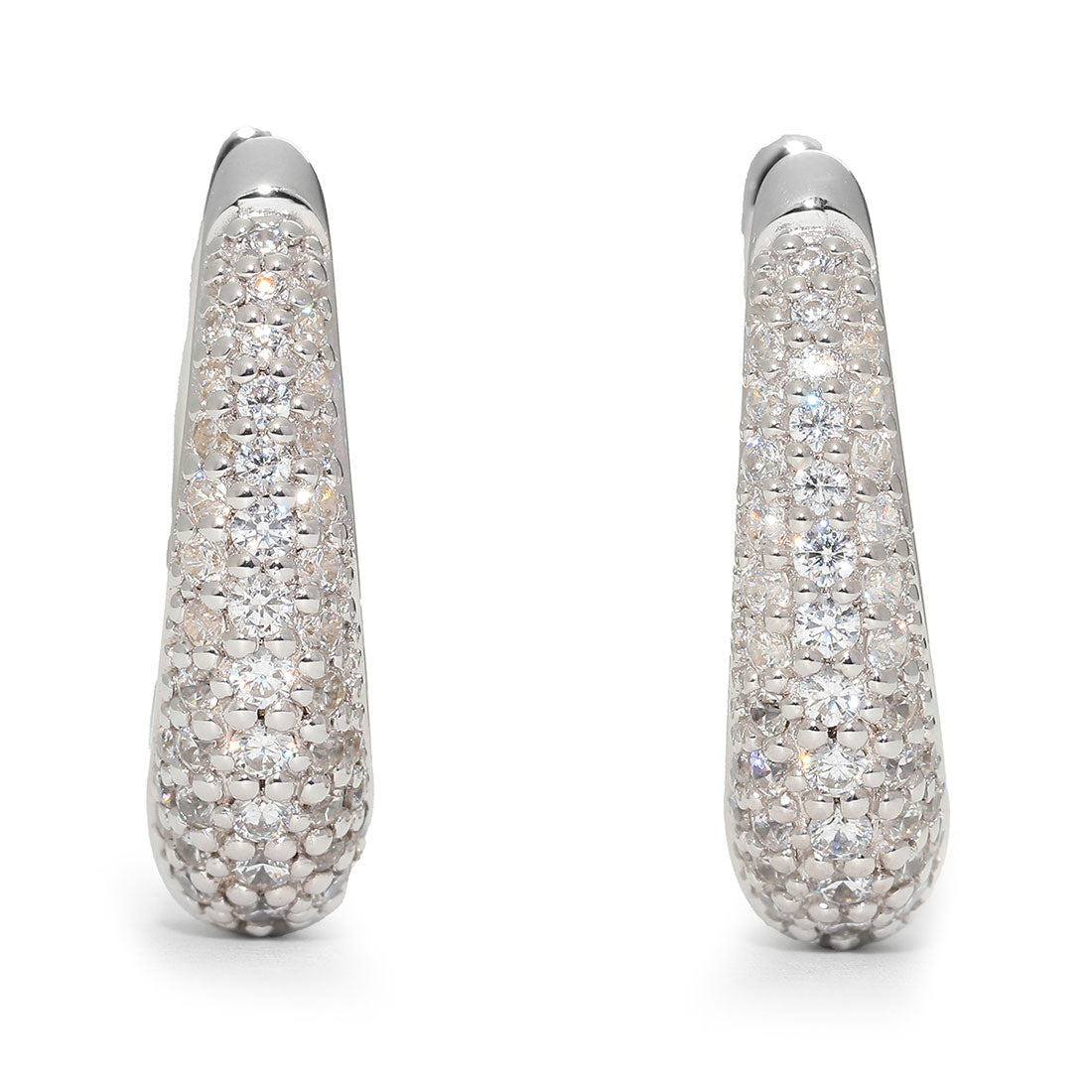 トムウッド TOM WOOD ピアス リズ Hoops Pave 100607 S925 SILVER