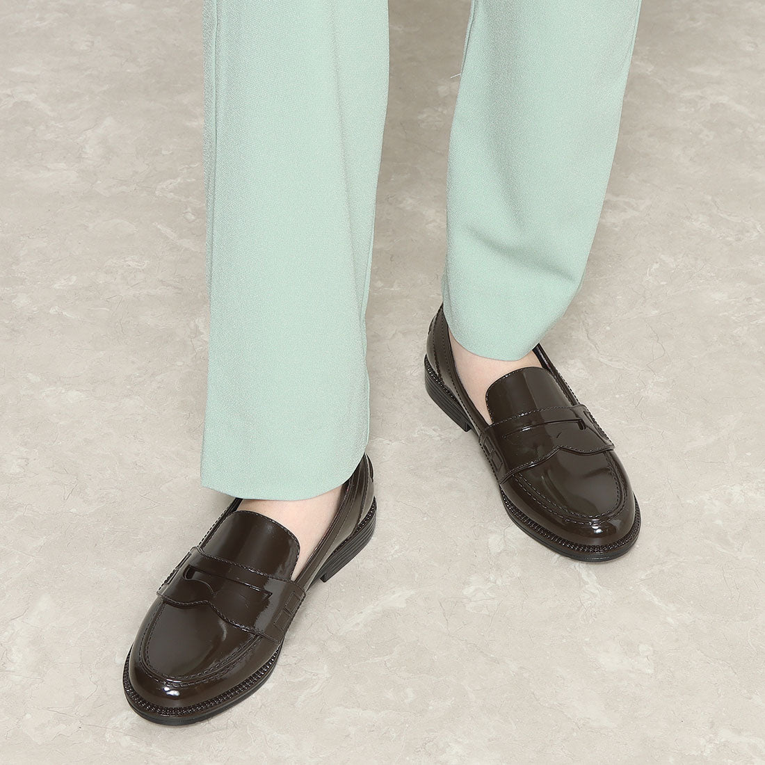 トドス todos TO-309 レインペニー ローファー シューズ レインシューズ (ブラックマット) ブラックマット