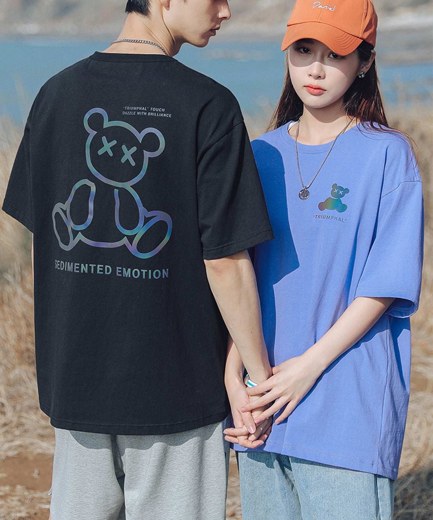 フック HOOK 【HOOK】ベアプリント◇ビッグtシャツ (ホワイト) ホワイト