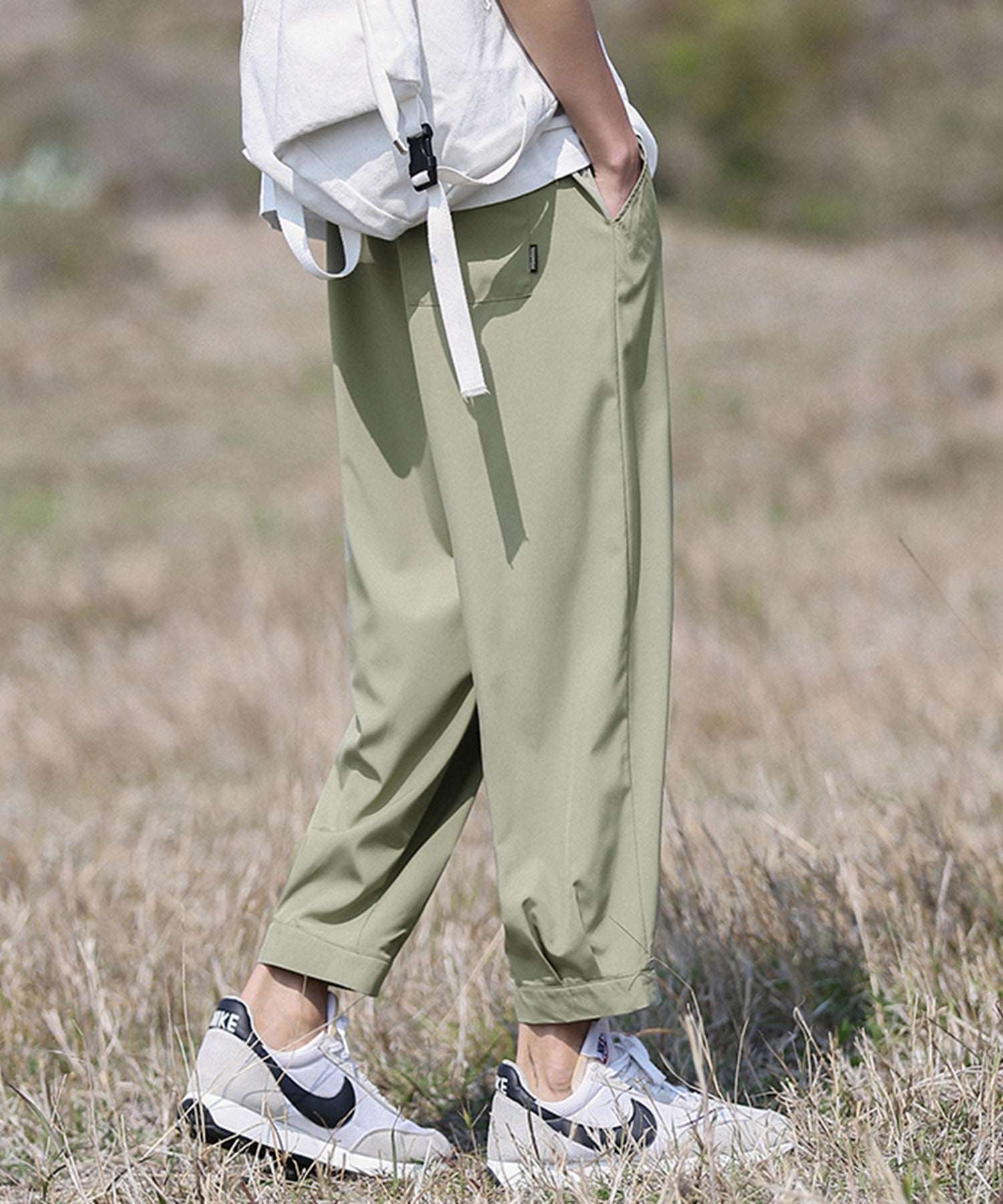フック HOOK HOOK 涼感素材 9分丈放鬆慢跑褲