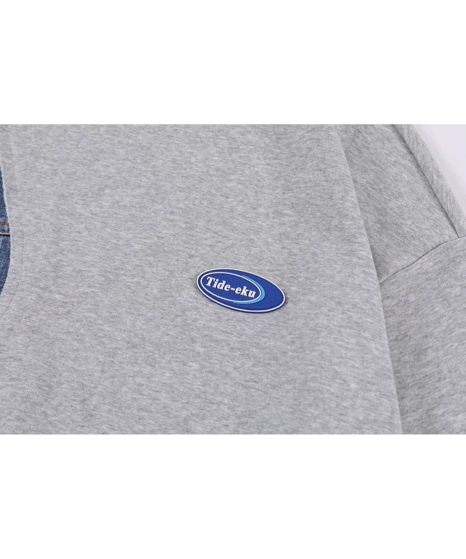 フック HOOK 【HOOK】個性派・デニム切り替えスウェット