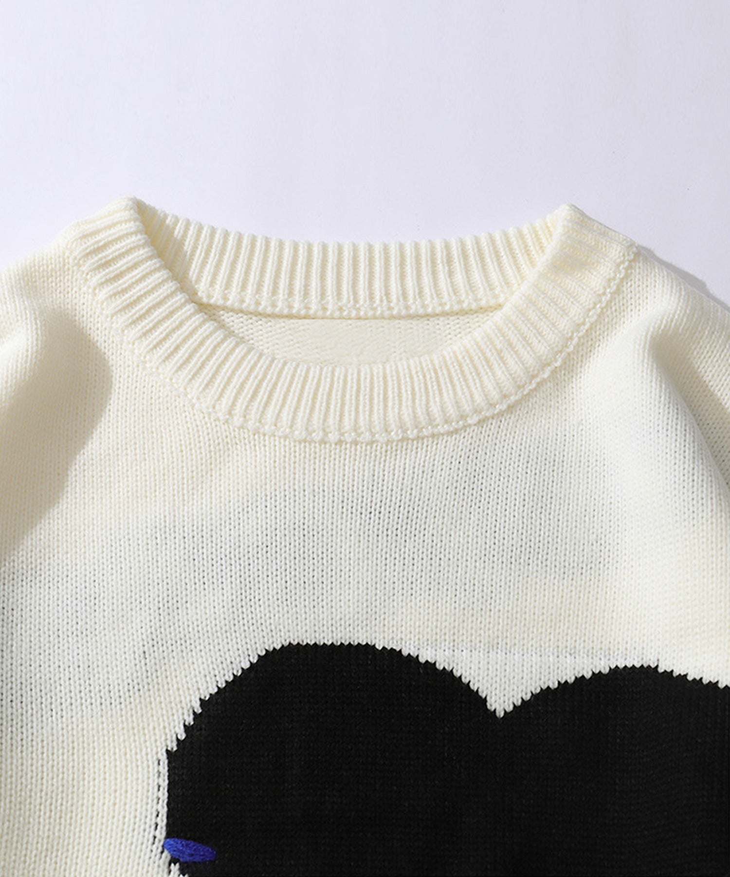 フック HOOK 【HOOK】個性派・ハートニット風スウェット