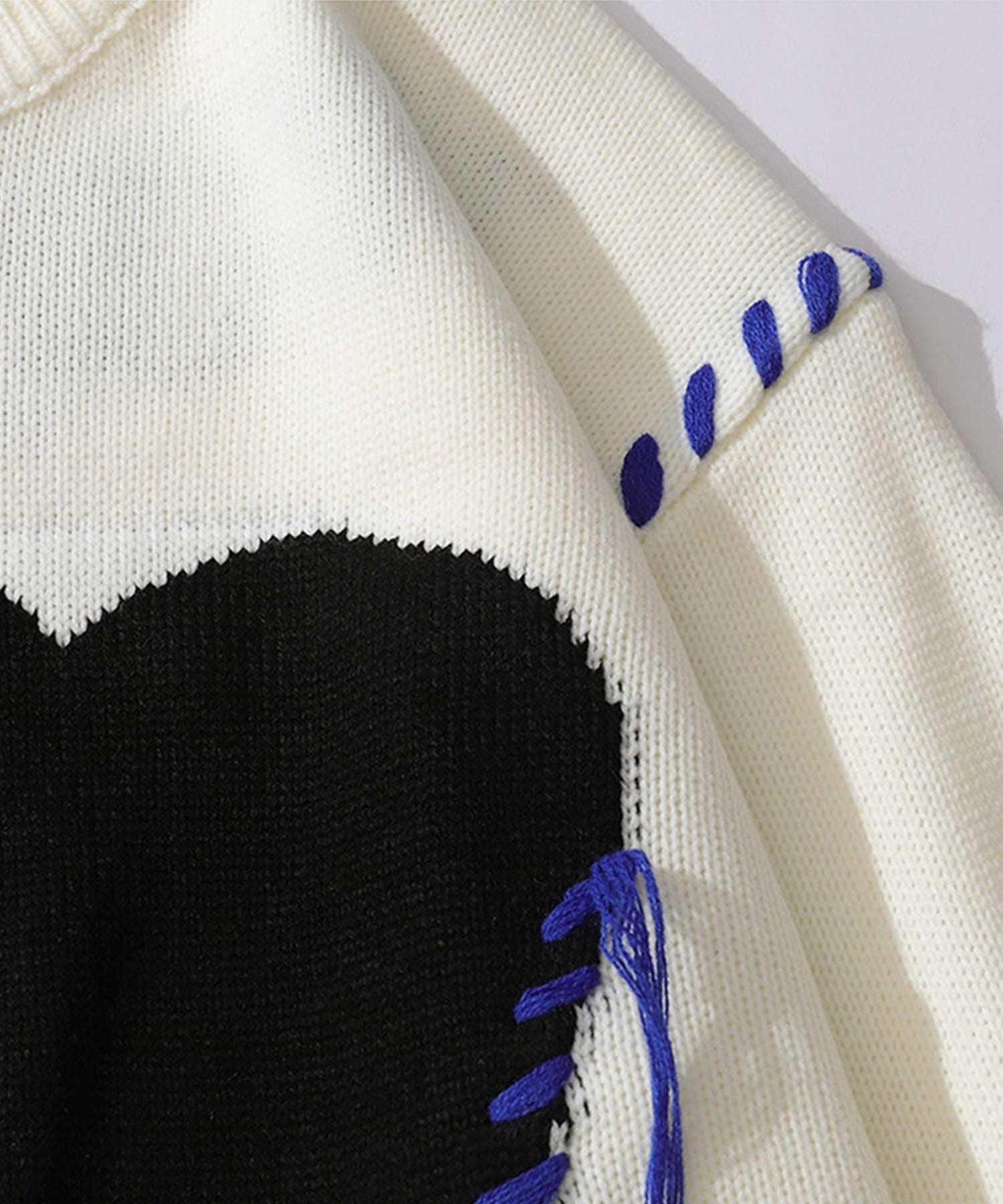 フック HOOK 【HOOK】個性派・ハートニット風スウェット