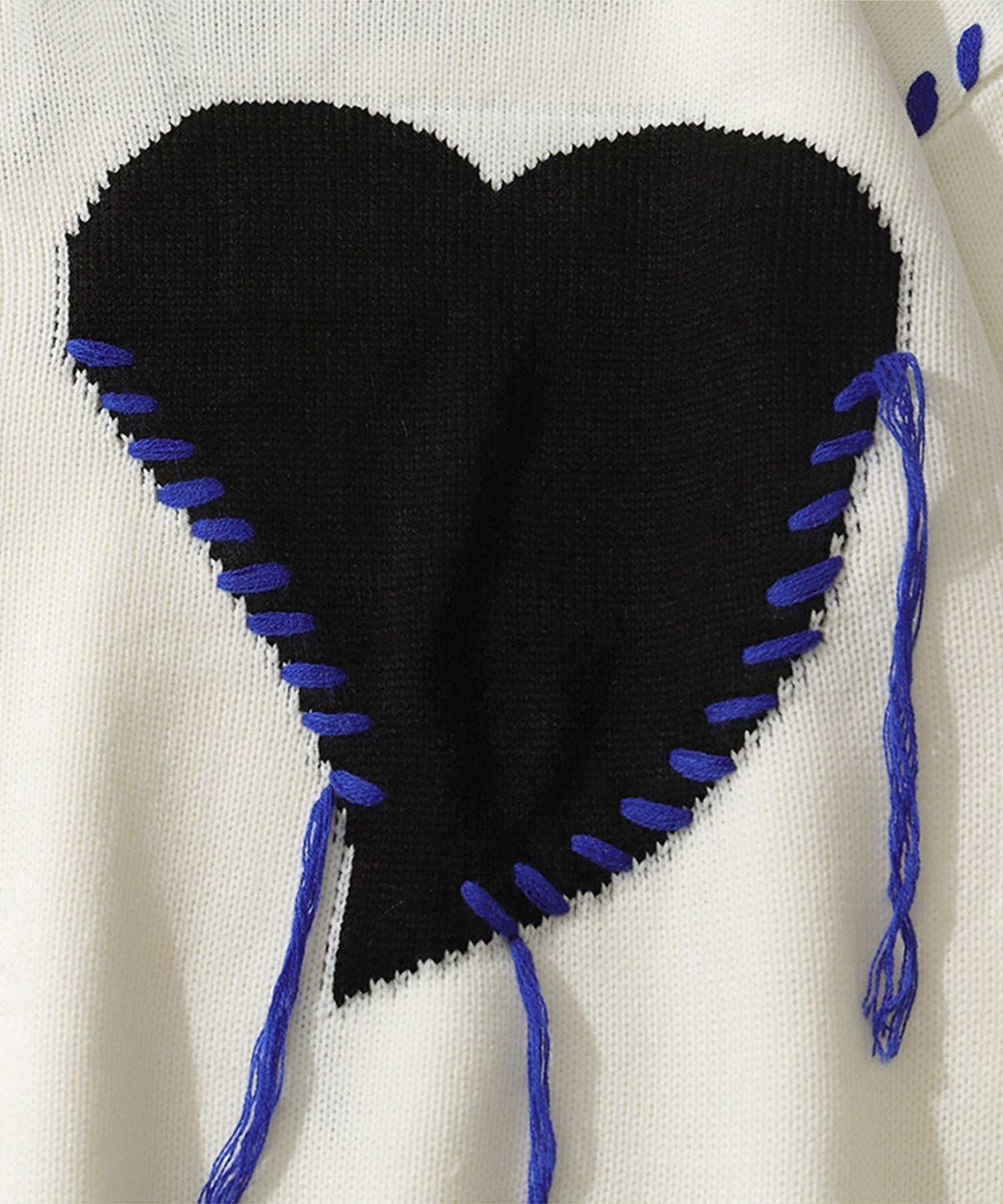 フック HOOK 【HOOK】個性派・ハートニット風スウェット